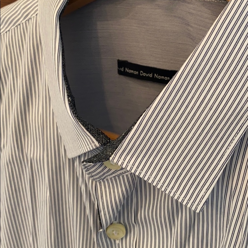 Men’s striped dress shirt